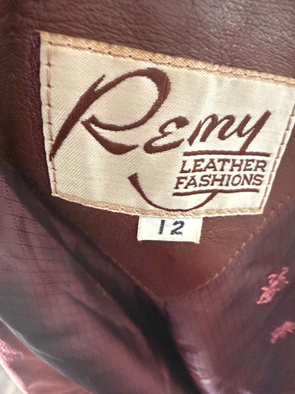 Vintage Remy Leather Fashions burgundy Leather Jacket - Picture 5 of 8